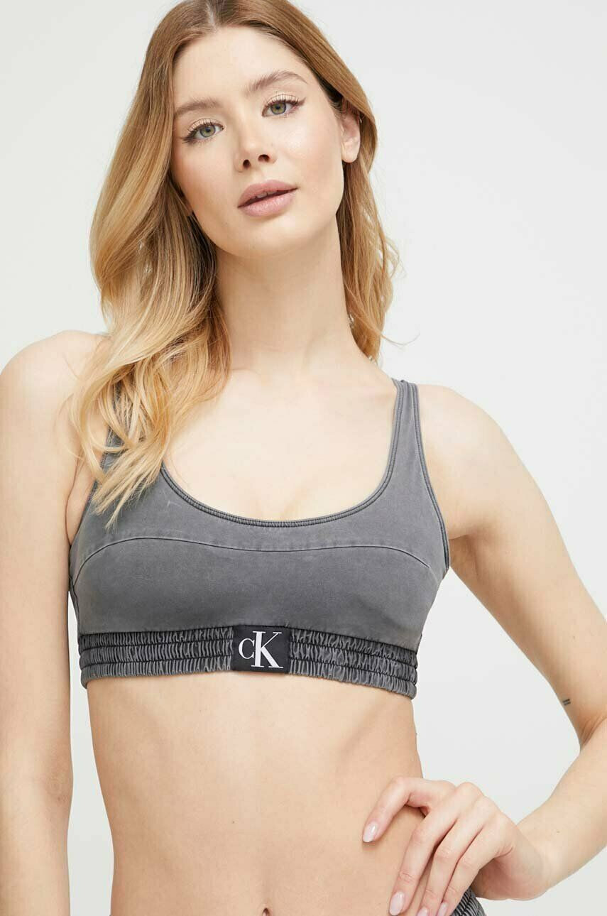 Calvin Klein Горнище на бански в черно - Pepit.bg