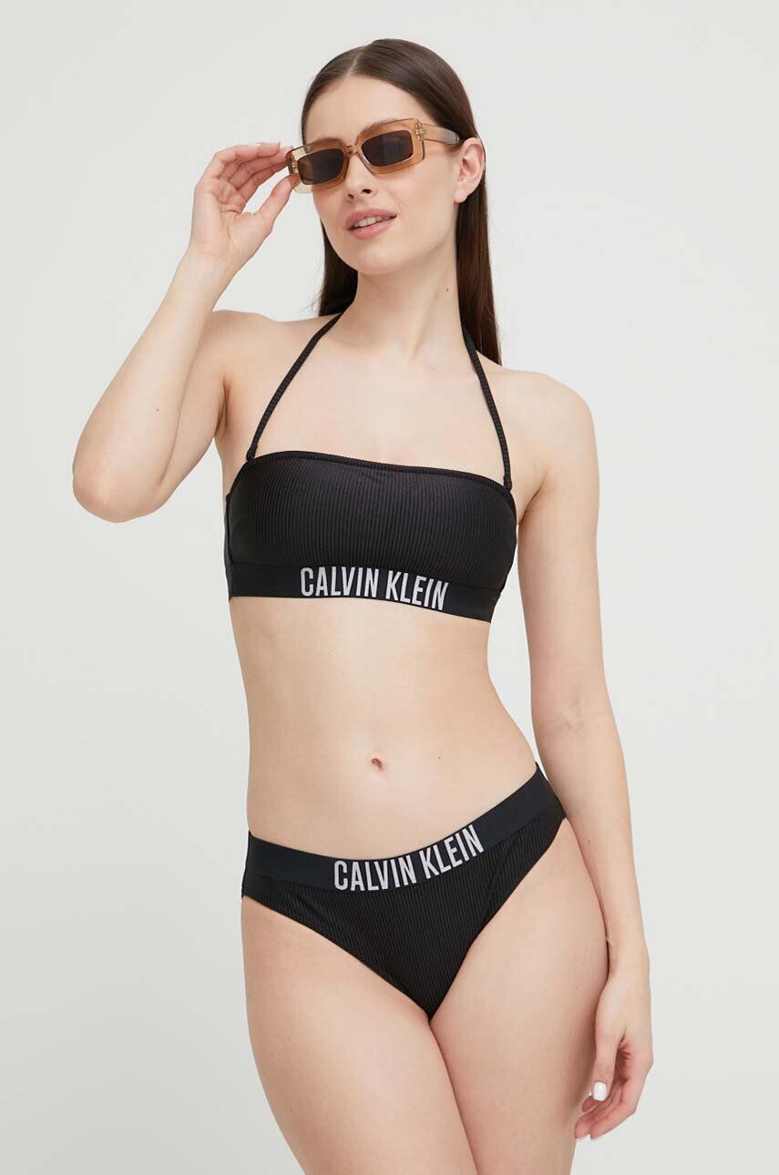 Calvin Klein Долнище на бански в черно - Pepit.bg