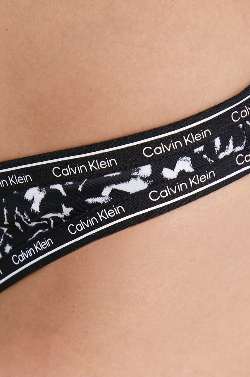 Calvin Klein Долнище на бански в черно - Pepit.bg