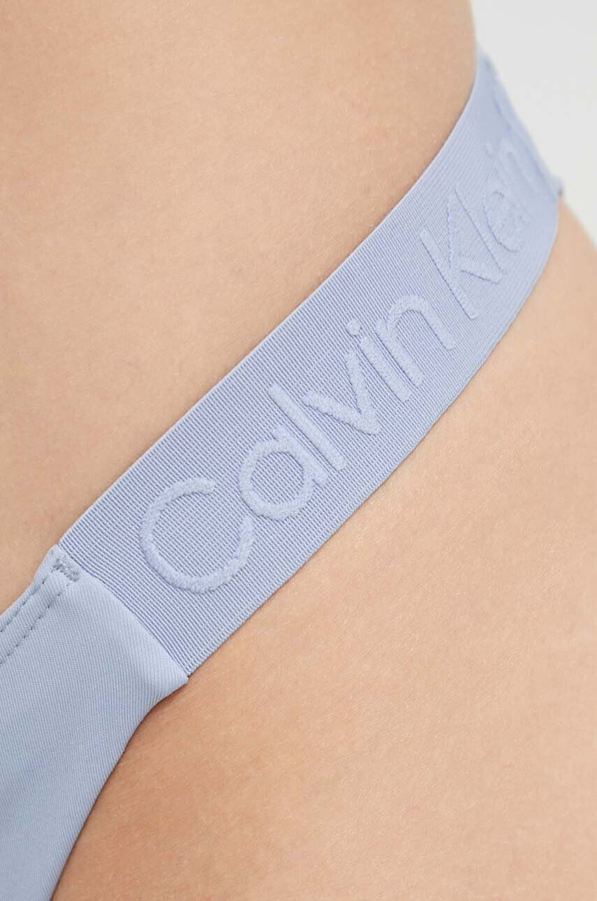 Calvin Klein Долнище на бански тип бразилиана в синьо - Pepit.bg