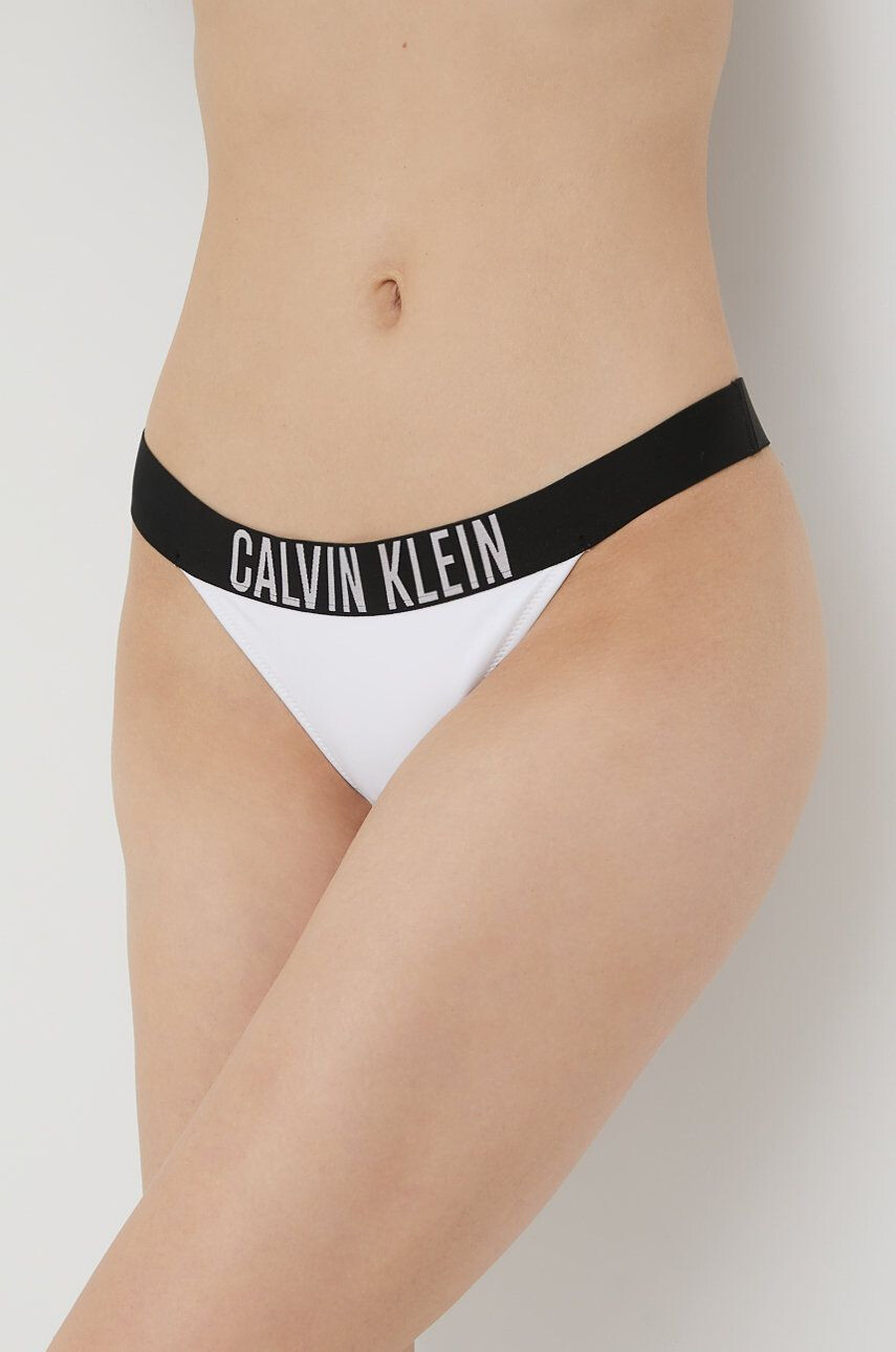 Calvin Klein Долнище на бански в бяло - Pepit.bg