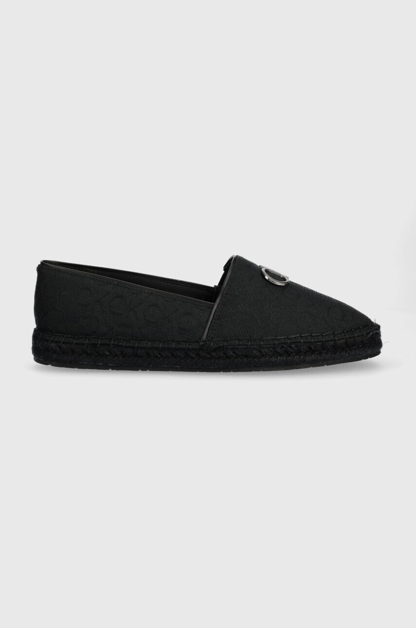 Calvin Klein Еспадрили ESPADRILLE W/HW - JQ в черно HW0HW01458 - Pepit.bg
