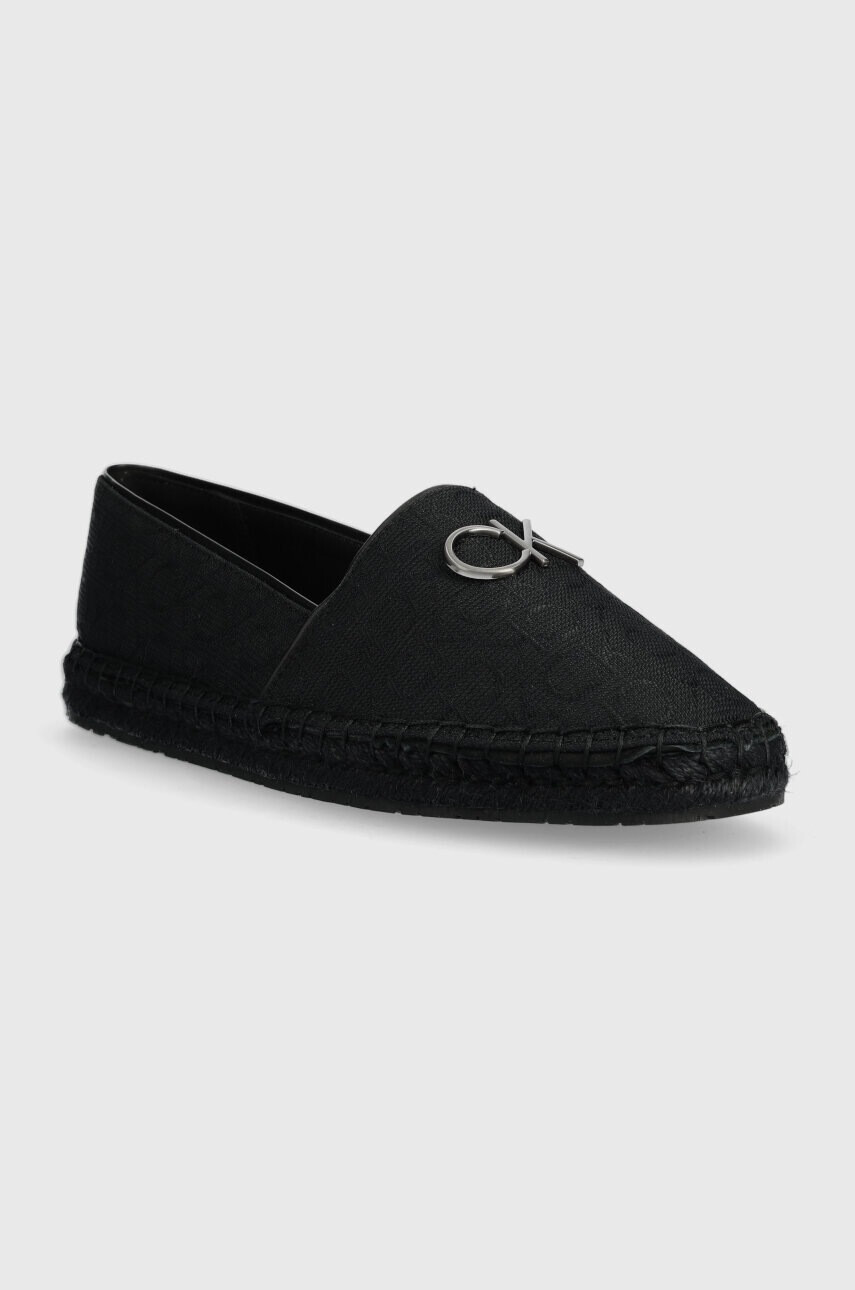 Calvin Klein Еспадрили ESPADRILLE W/HW - JQ в черно HW0HW01458 - Pepit.bg