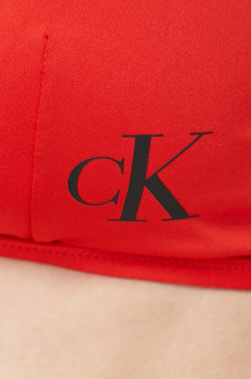 Calvin Klein Горнище на бански в червено с леко подплатена чашка - Pepit.bg