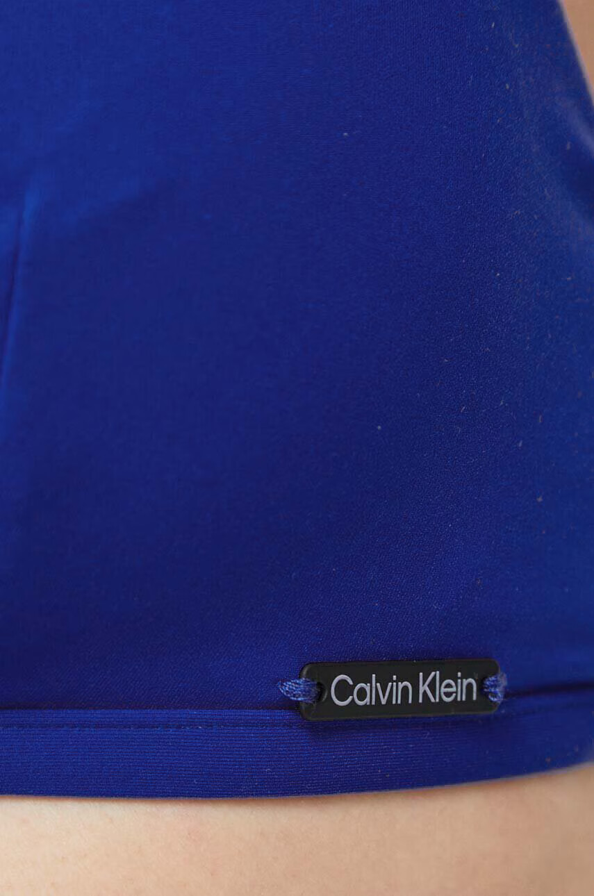 Calvin Klein Горнище на бански в тъмносиньо с леко подплатена чашка - Pepit.bg