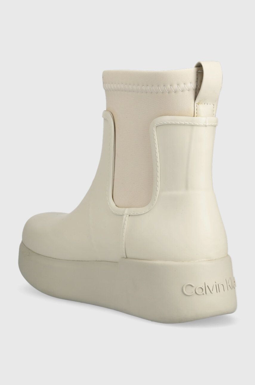 Calvin Klein Гумени ботуши Rain Boot в бежово - Pepit.bg