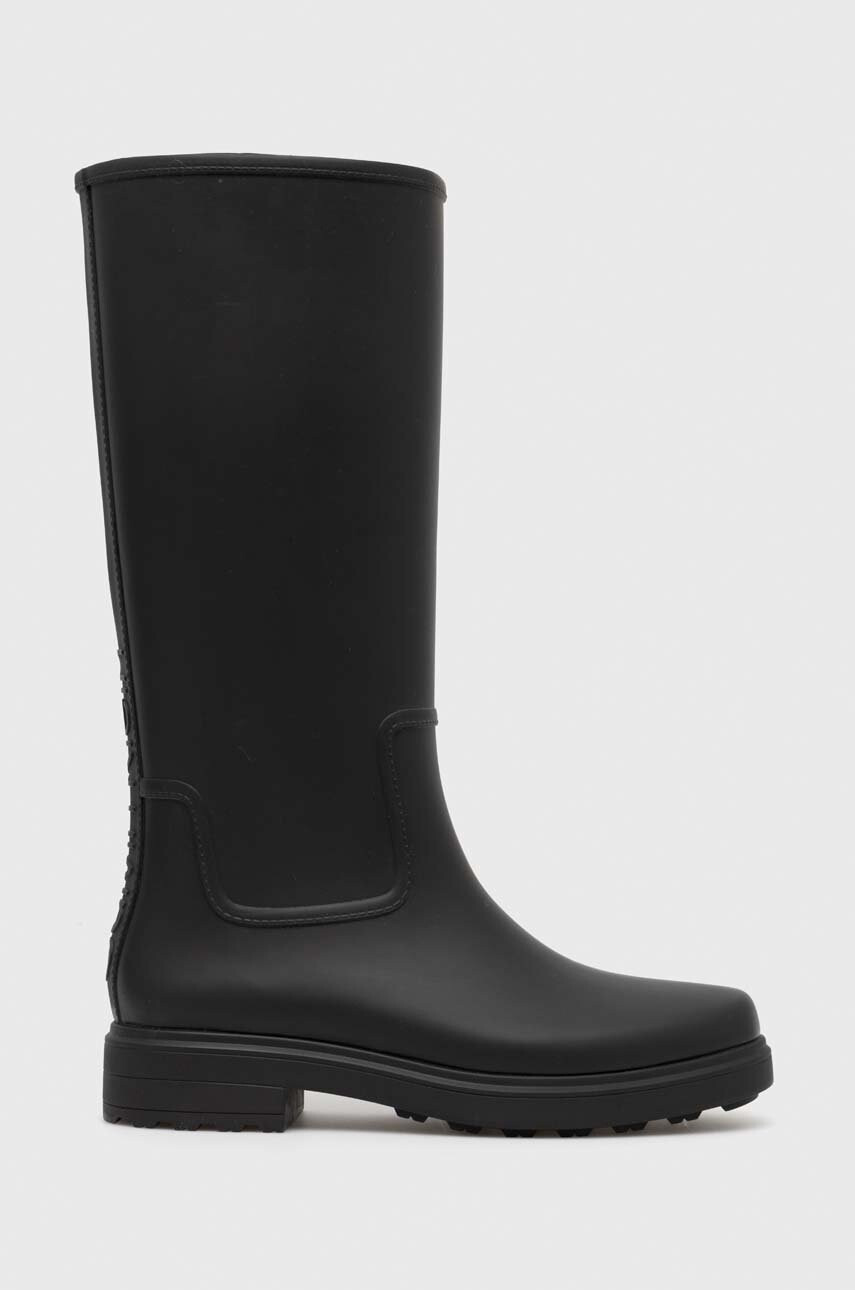 Calvin Klein Гумени ботуши Rain Boot Knee в черно - Pepit.bg
