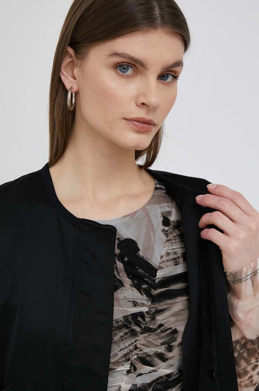 Calvin Klein Яке бомбър в черно с преходна изолация - Pepit.bg