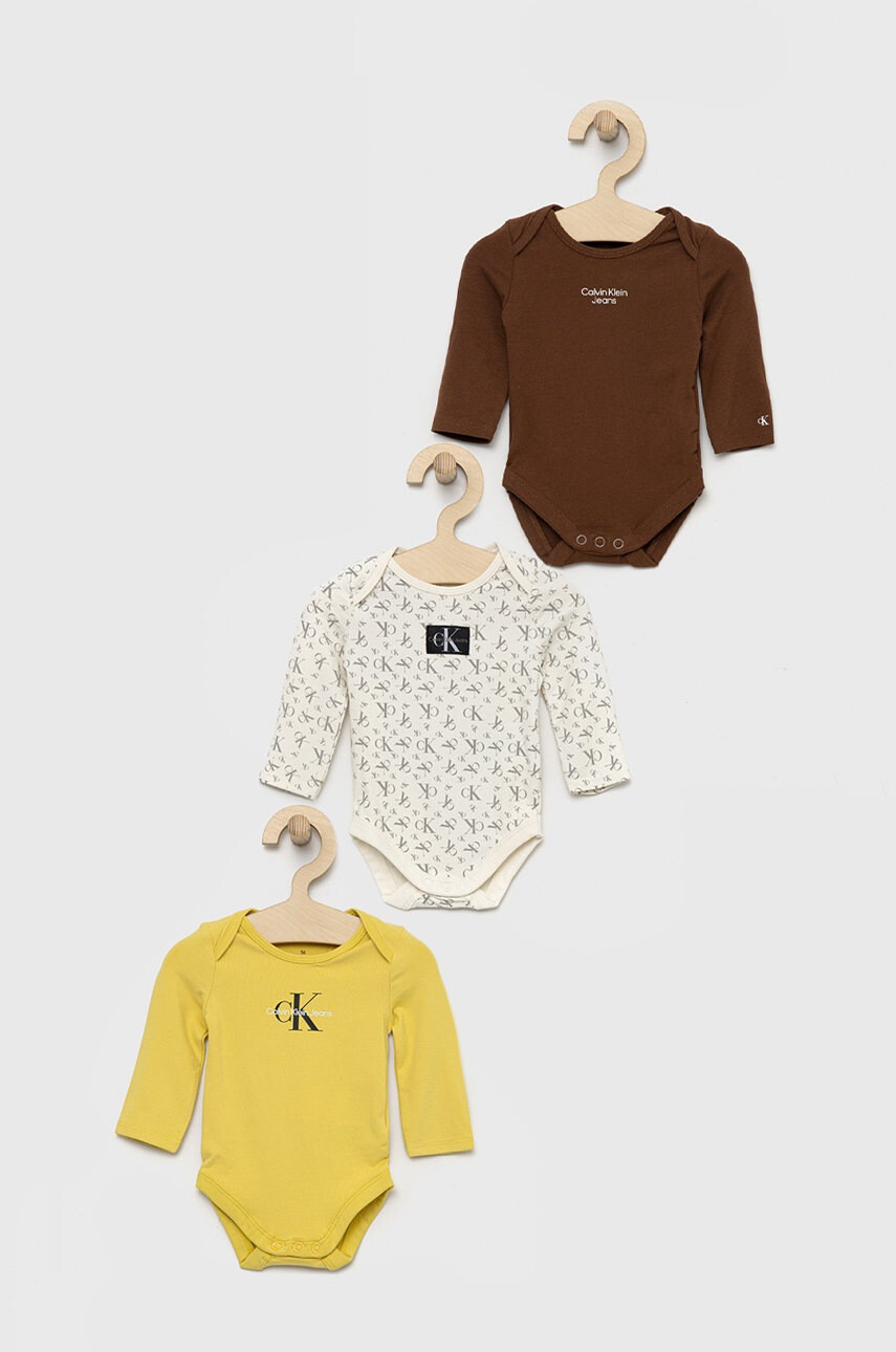 Calvin Klein Jeans Бебешко боди (3 чифта) - Pepit.bg
