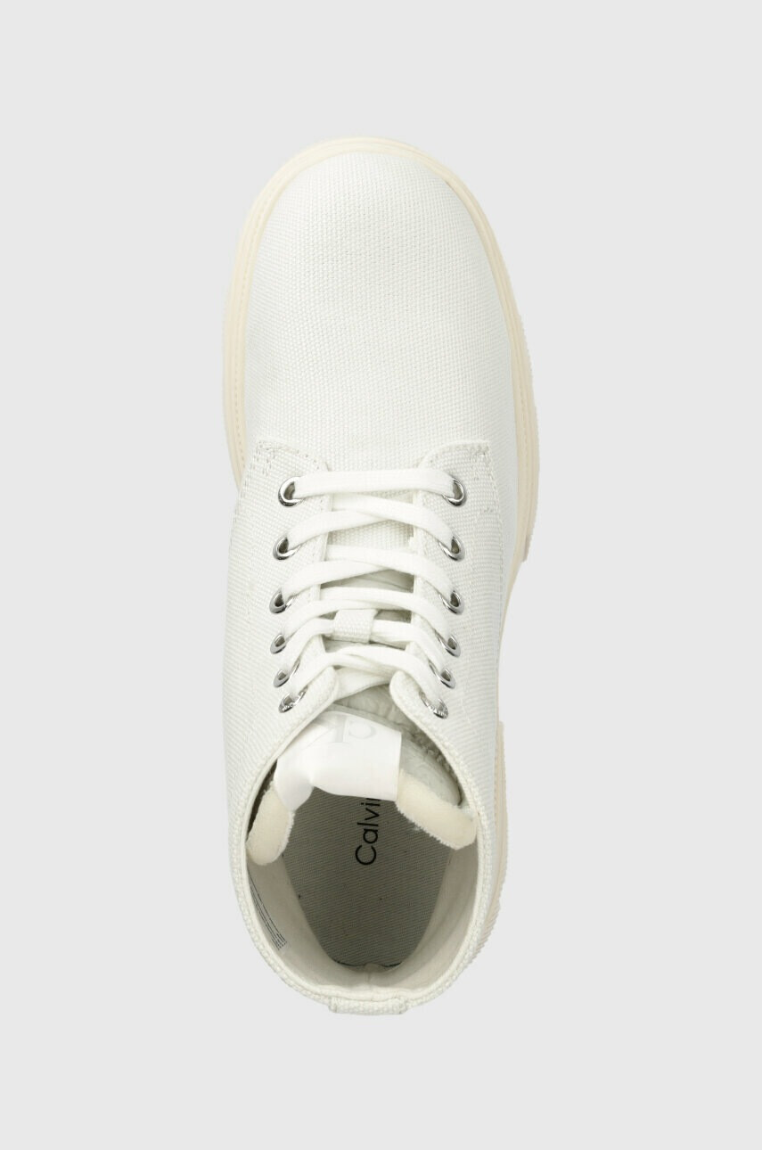 Calvin Klein Jeans Боти CHUNKLY BOOT VINTANGE TONGUE в бяло с платформа YW0YW00947 - Pepit.bg