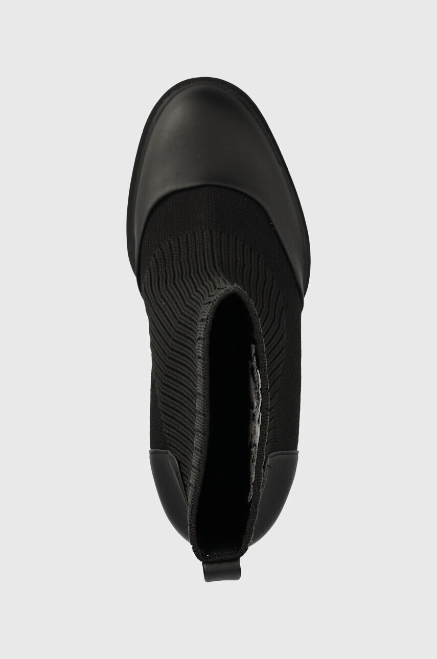 Calvin Klein Jeans Боти Platform Boot Sock в черно с висок ток - Pepit.bg
