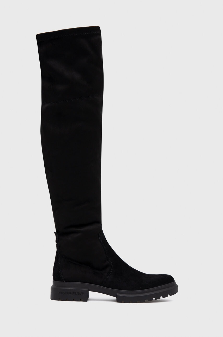 Calvin Klein Jeans Ботуши дамски в черно с платформа - Pepit.bg