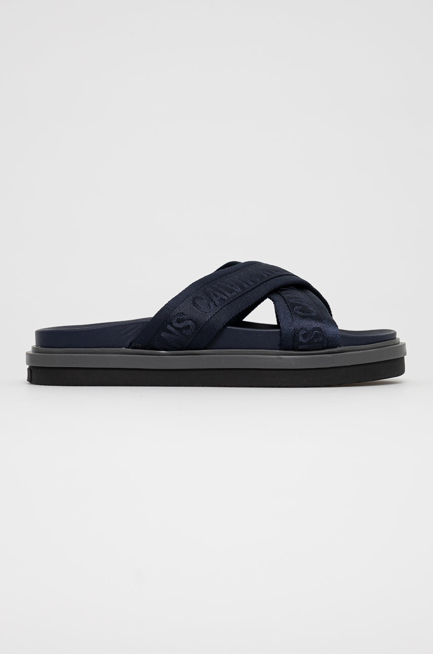 Calvin Klein Jeans Чехли мъжко в бяло - Pepit.bg