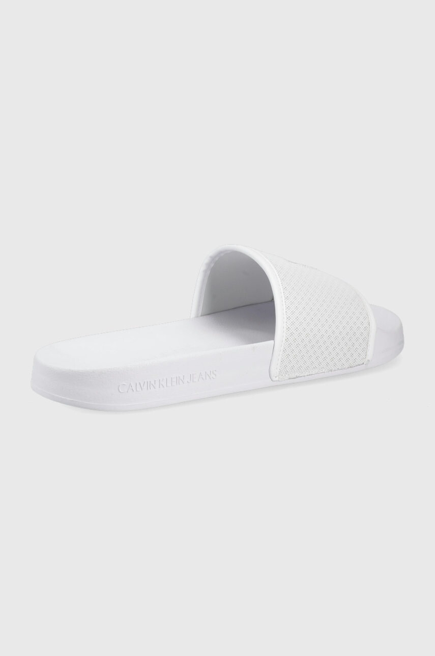 Calvin Klein Jeans Чехли мъжко в бяло - Pepit.bg