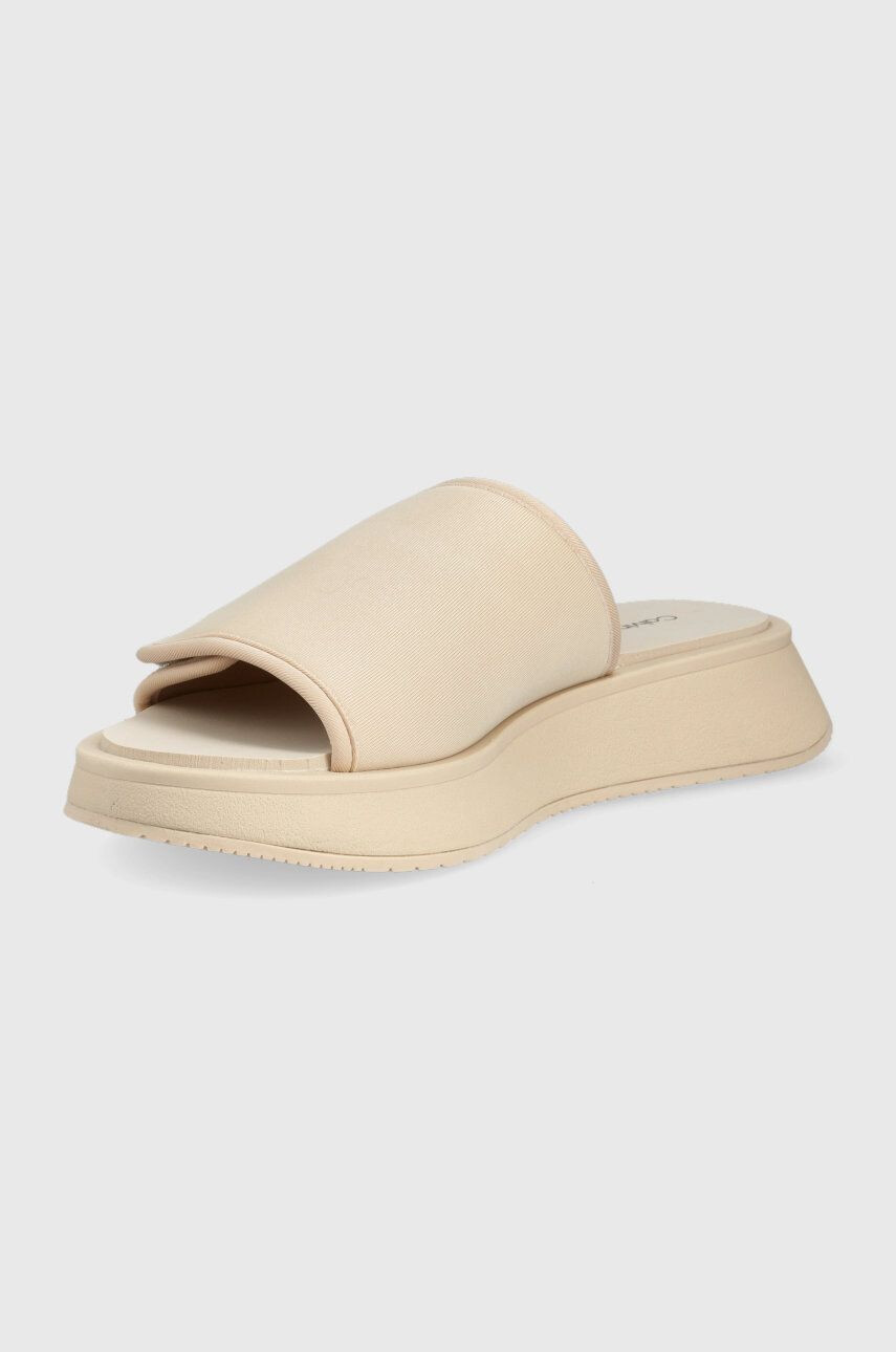 Calvin Klein Jeans Чехли One-strap Sandal в бежово с платформа - Pepit.bg