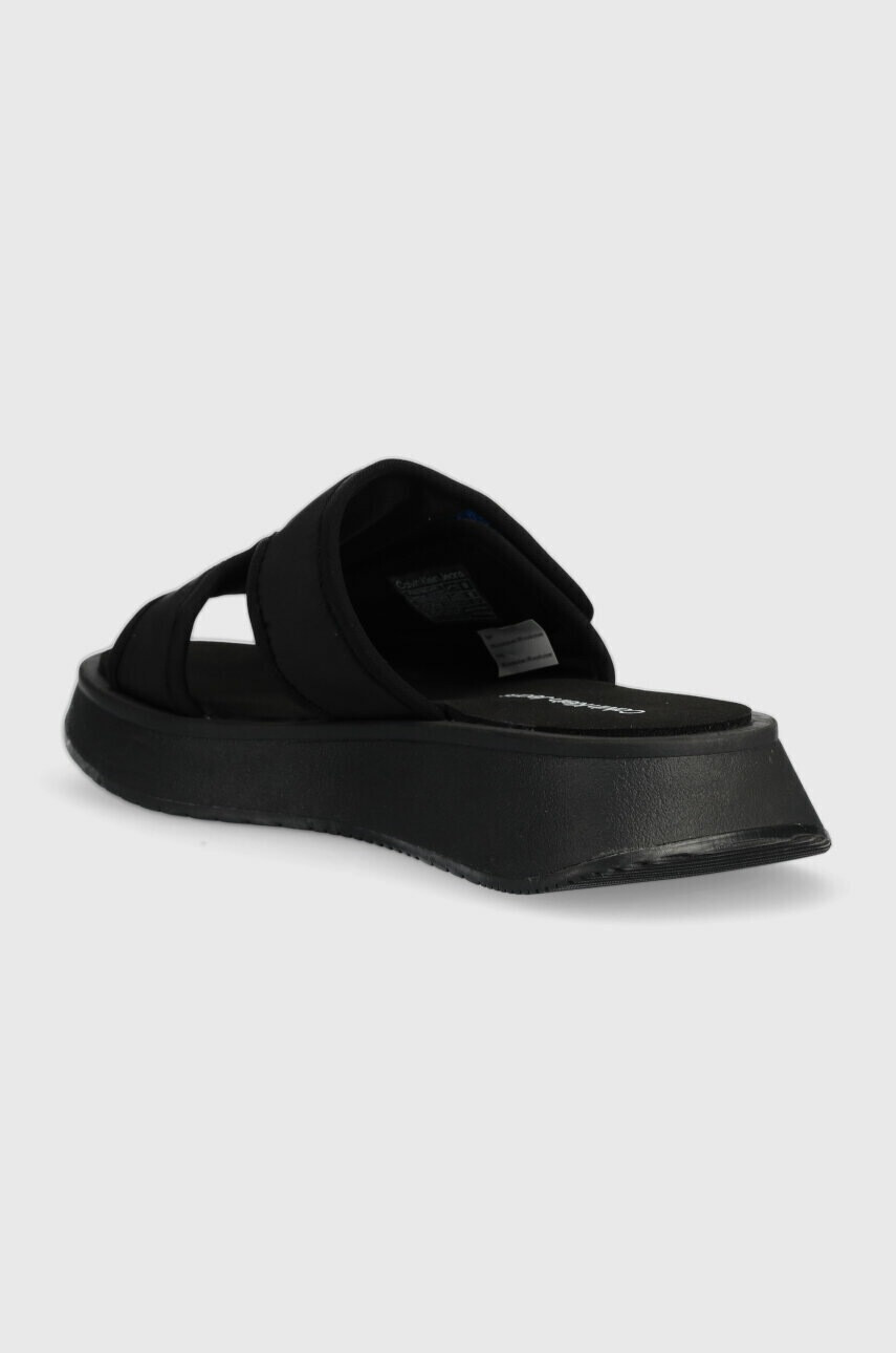 Calvin Klein Jeans Чехли PREFRESATO SANDAL SOFTNY в черно с платформа YW0YW00968 - Pepit.bg