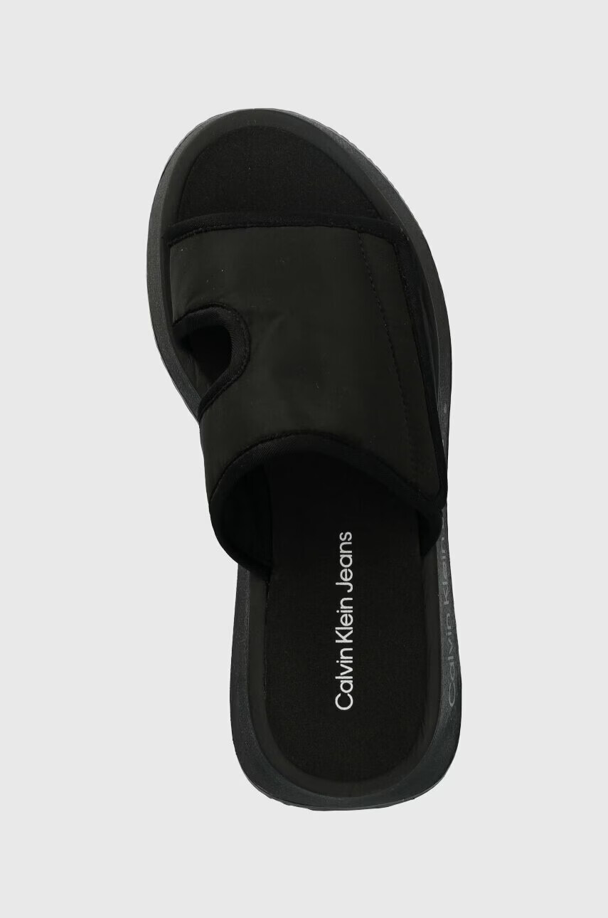 Calvin Klein Jeans Чехли PREFRESATO SANDAL SOFTNY в черно с платформа YW0YW00968 - Pepit.bg