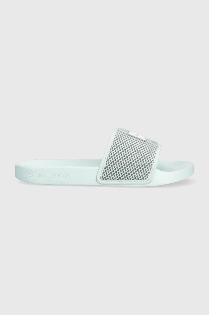 Calvin Klein Jeans Чехли SLIDE BADGE WN в зелено YW0YW00997 - Pepit.bg