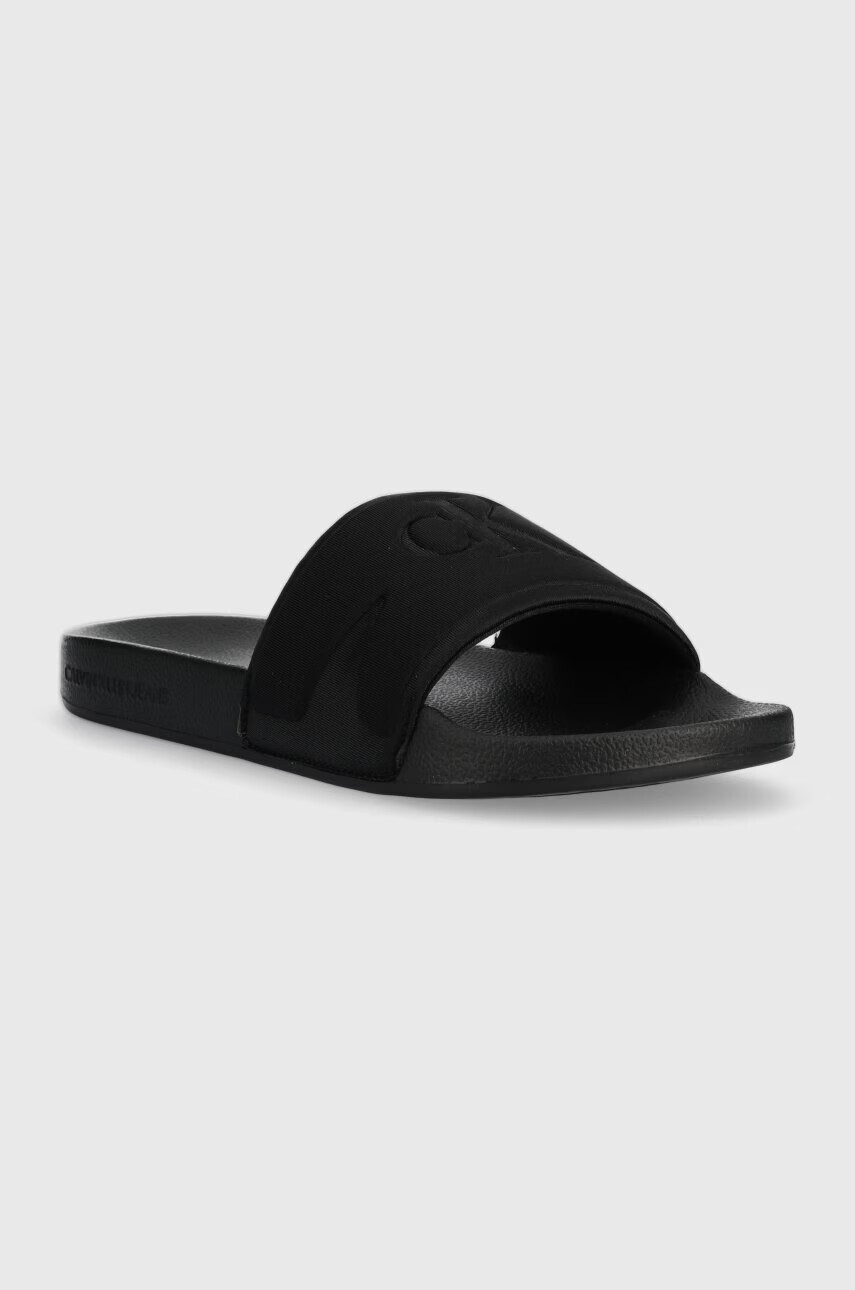 Calvin Klein Jeans Чехли SLIDE HIGH/LOW FREQUENCY WN в черно YW0YW00999 - Pepit.bg