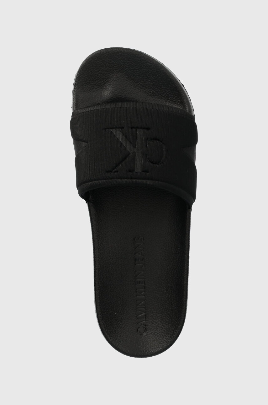 Calvin Klein Jeans Чехли SLIDE HIGH/LOW FREQUENCY WN в черно YW0YW00999 - Pepit.bg