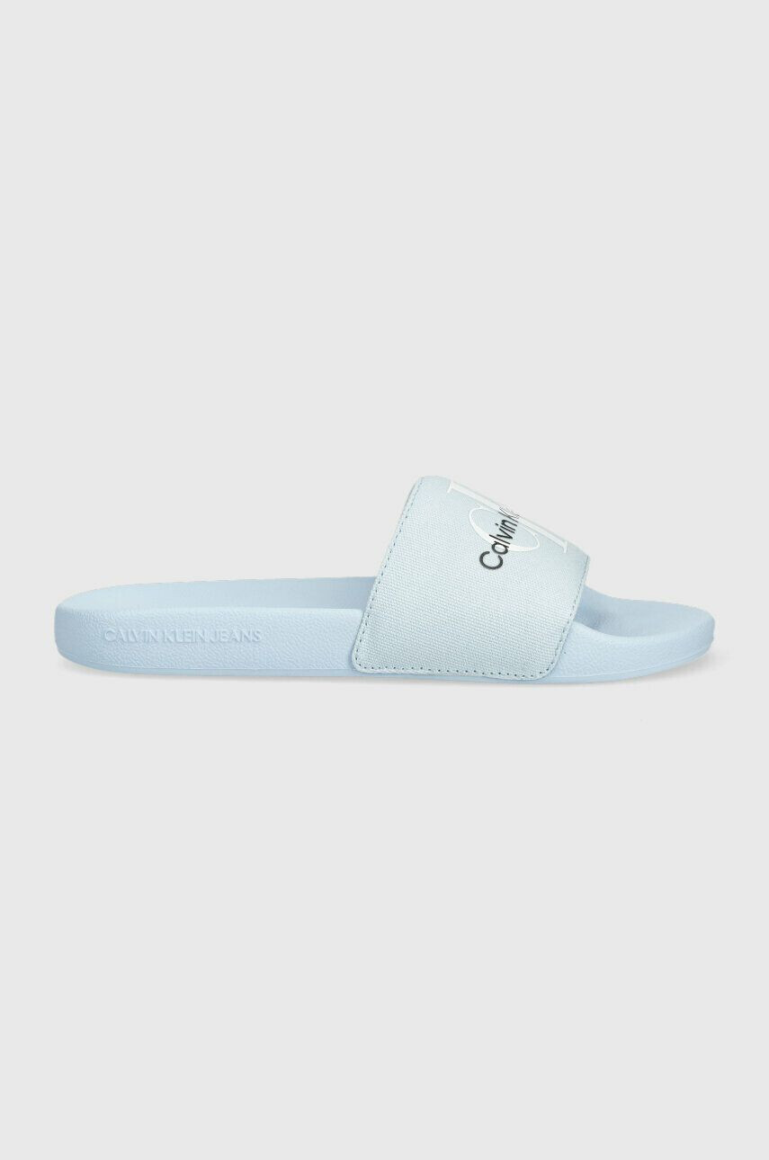 Calvin Klein Jeans Чехли SLIDE MONOGRAM CO в синьо YW0YW00103 - Pepit.bg