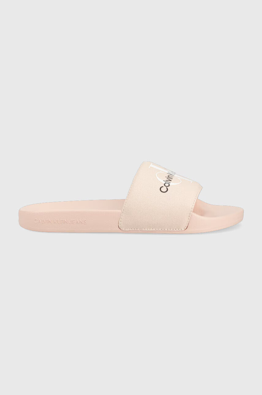Calvin Klein Jeans Чехли SLIDE MONOGRAM CO в розово YW0YW00103 - Pepit.bg