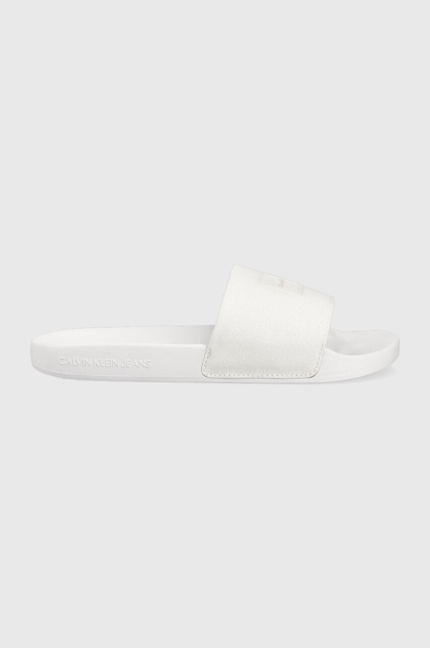 Calvin Klein Jeans Чехли SLIDE TPU PATCH в бяло YW0YW01090 - Pepit.bg