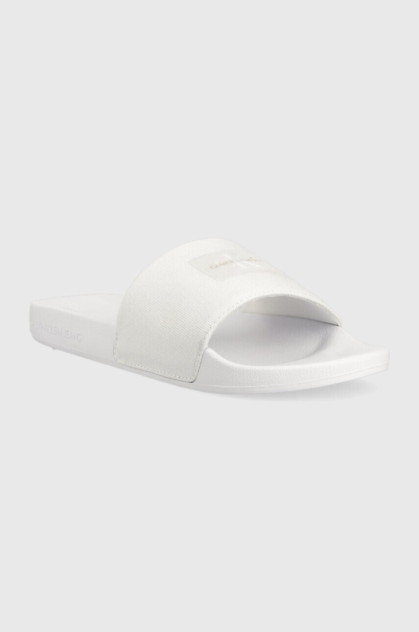 Calvin Klein Jeans Чехли SLIDE TPU PATCH в бяло YW0YW01090 - Pepit.bg