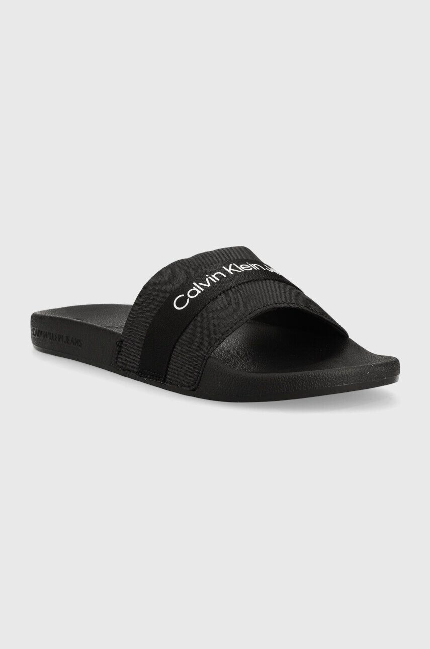 Calvin Klein Jeans Чехли SLIDE WEBBING в черно YM0YM00393 - Pepit.bg