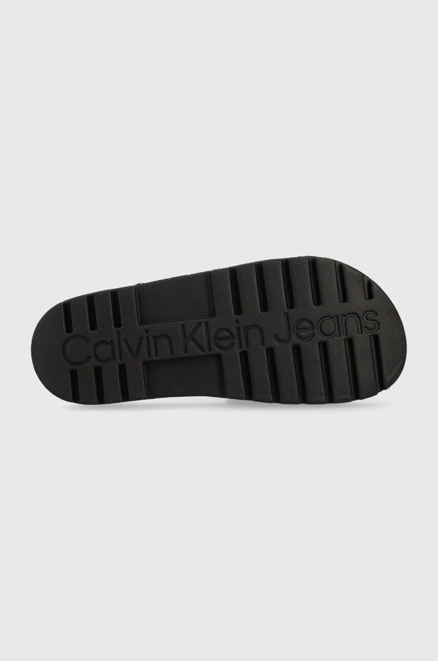 Calvin Klein Jeans Чехли YW0YW00893 TRUCK SLIDE MONOGRAM RUBBER W - Pepit.bg