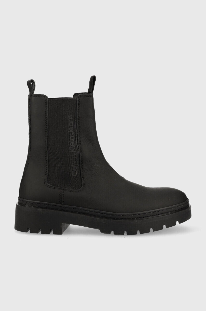 Calvin Klein Jeans Combat High Chelsea в черно - Pepit.bg