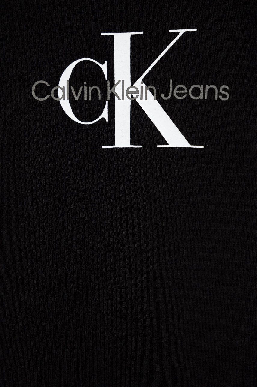 Calvin Klein Jeans Детска блуза с дълги ръкави в черно с принт - Pepit.bg