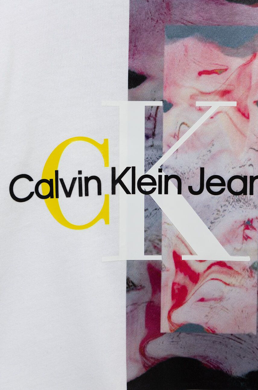 Calvin Klein Jeans Детска блуза с дълги ръкави в бяло - Pepit.bg