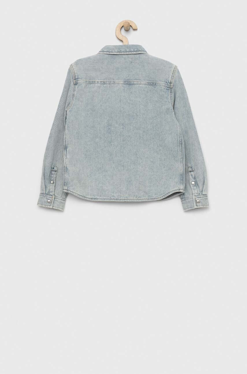 Calvin Klein Jeans Детска дънкова риза в синьо - Pepit.bg