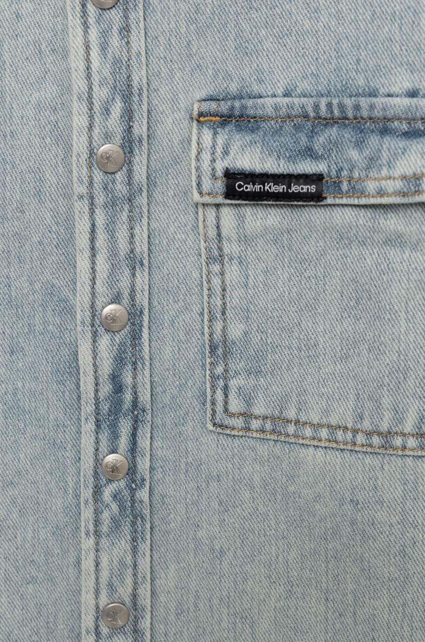Calvin Klein Jeans Детска дънкова риза в синьо - Pepit.bg