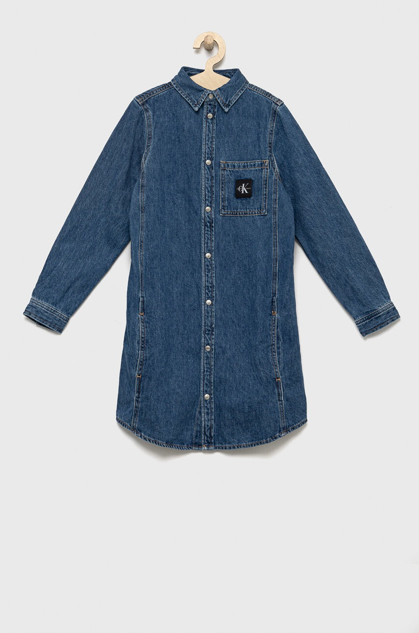 Calvin Klein Jeans Детска дънкова рокля - Pepit.bg