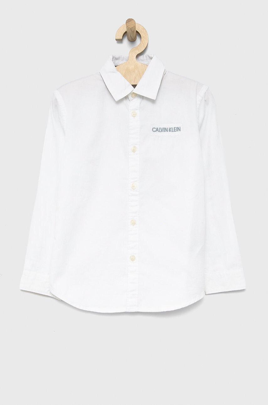 Calvin Klein Jeans Детска памучна риза - Pepit.bg