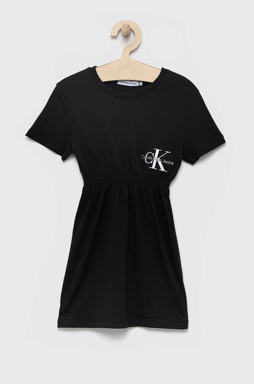 Calvin Klein Jeans Детска памучна рокля - Pepit.bg