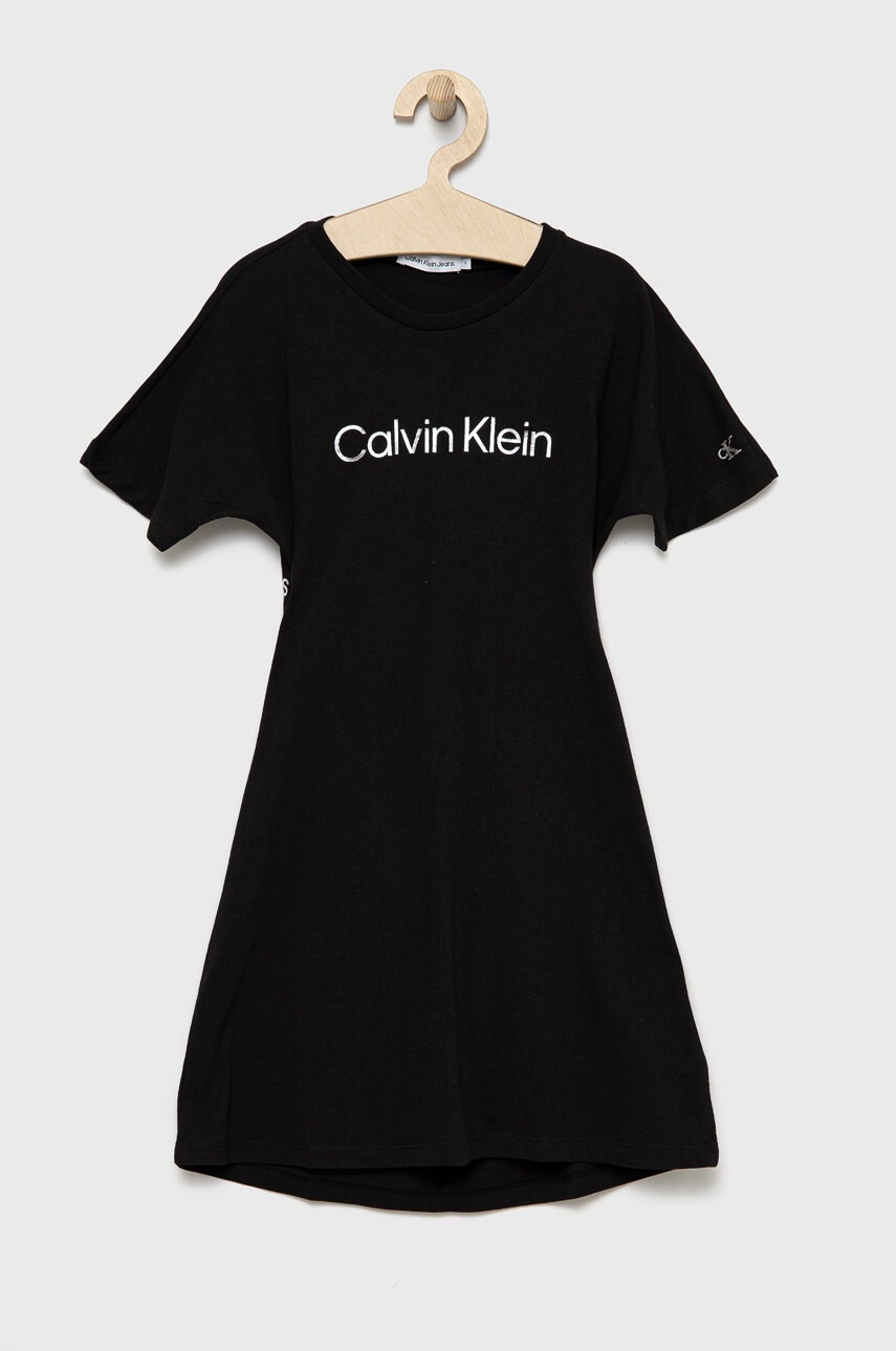 Calvin Klein Jeans Детска памучна рокля - Pepit.bg