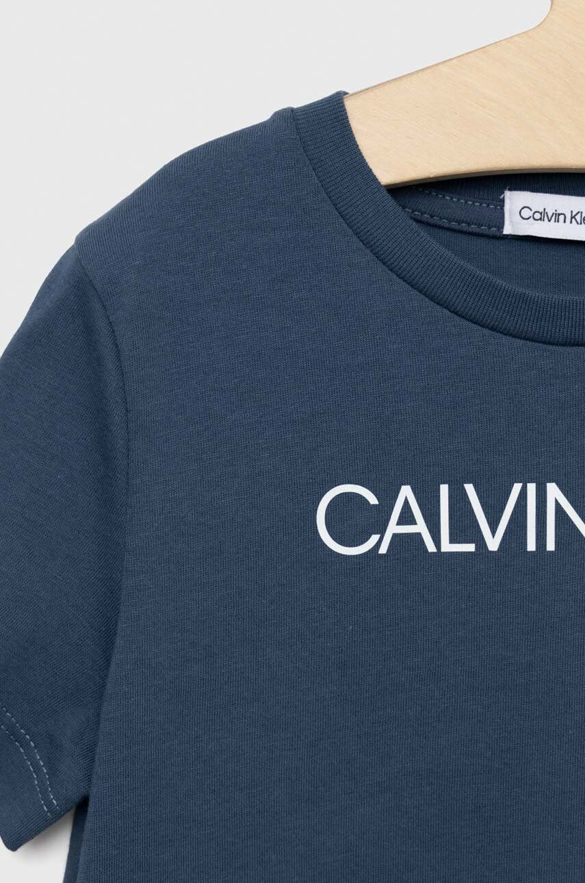 Calvin Klein Jeans Детска памучна тениска - Pepit.bg