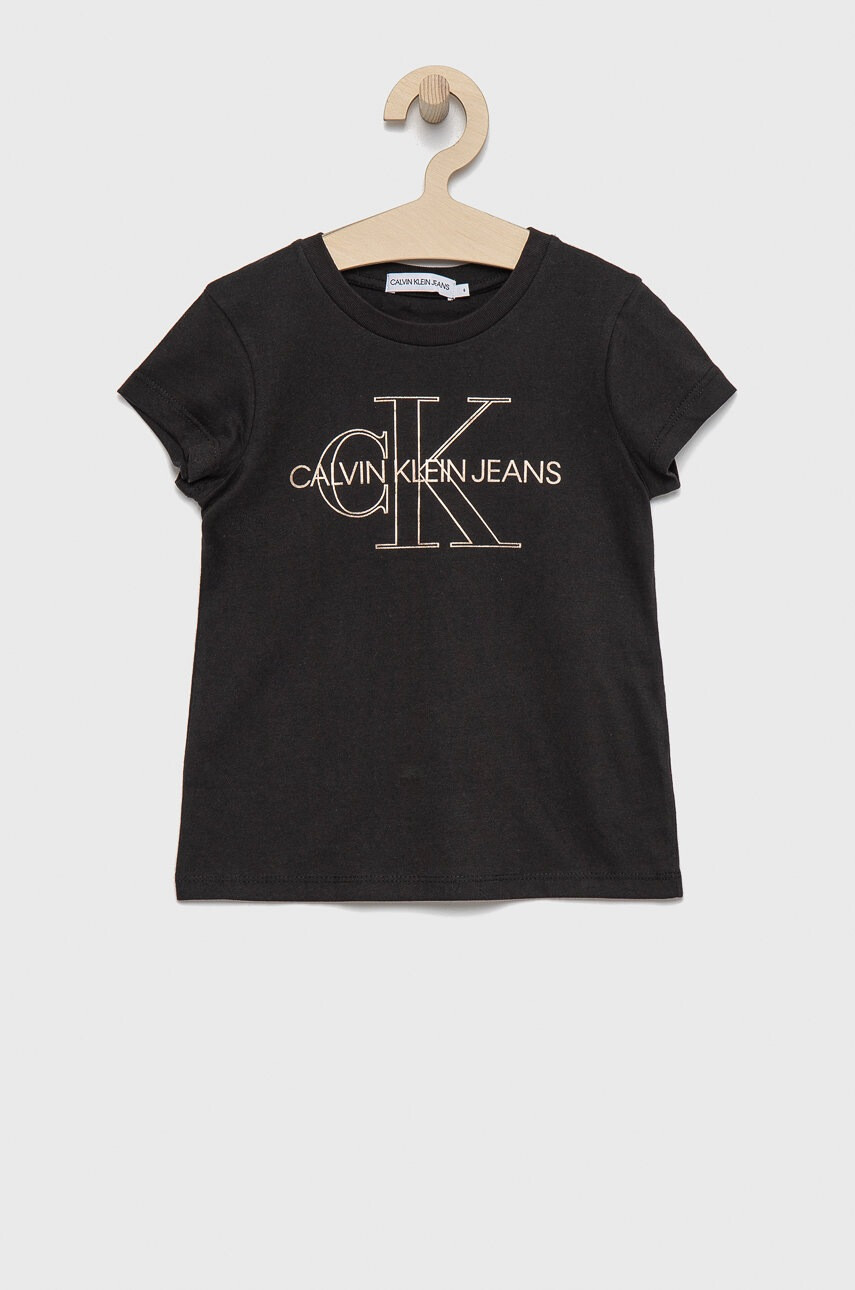 Calvin Klein Jeans Детска памучна тениска - Pepit.bg