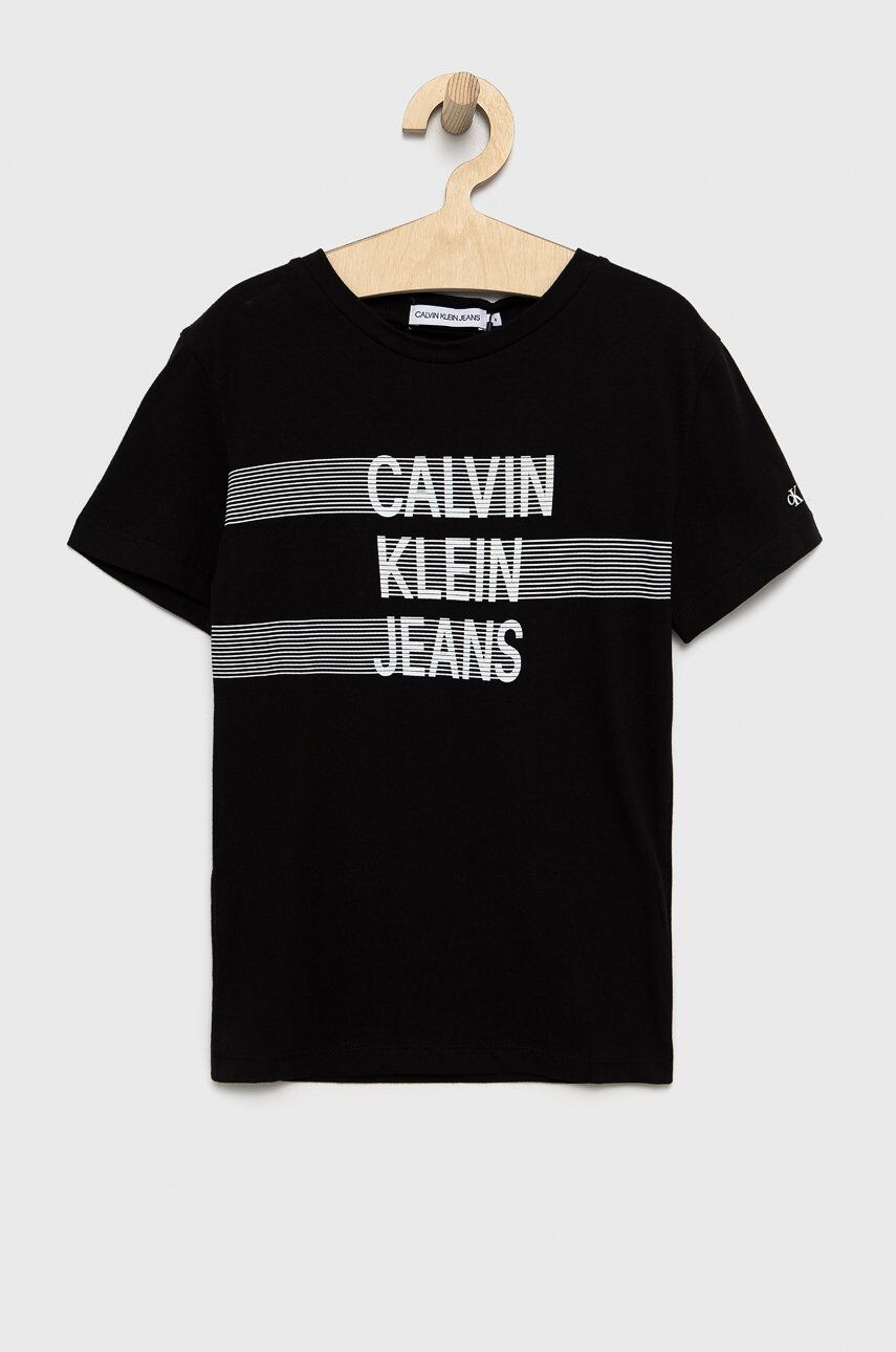 Calvin Klein Jeans Детска памучна тениска - Pepit.bg