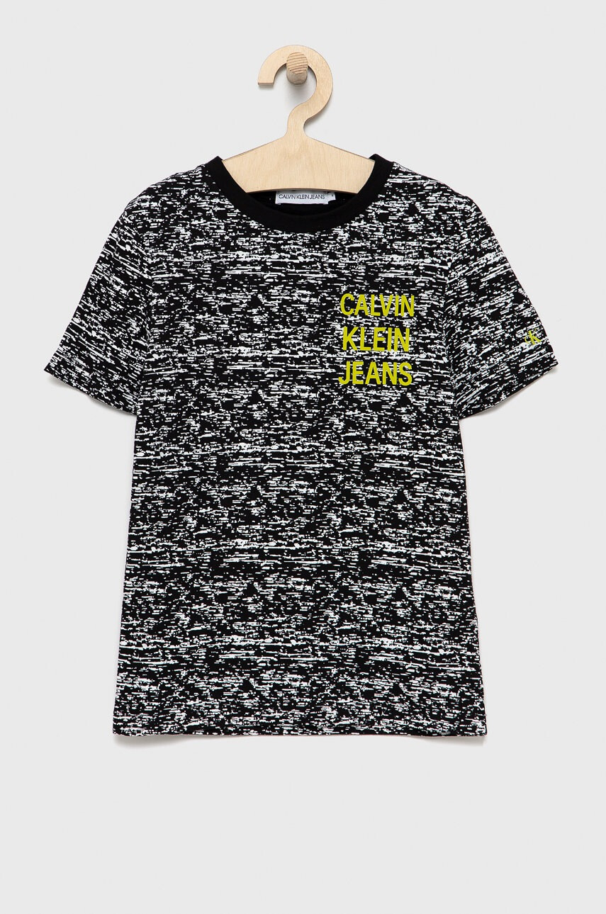 Calvin Klein Jeans Детска памучна тениска - Pepit.bg