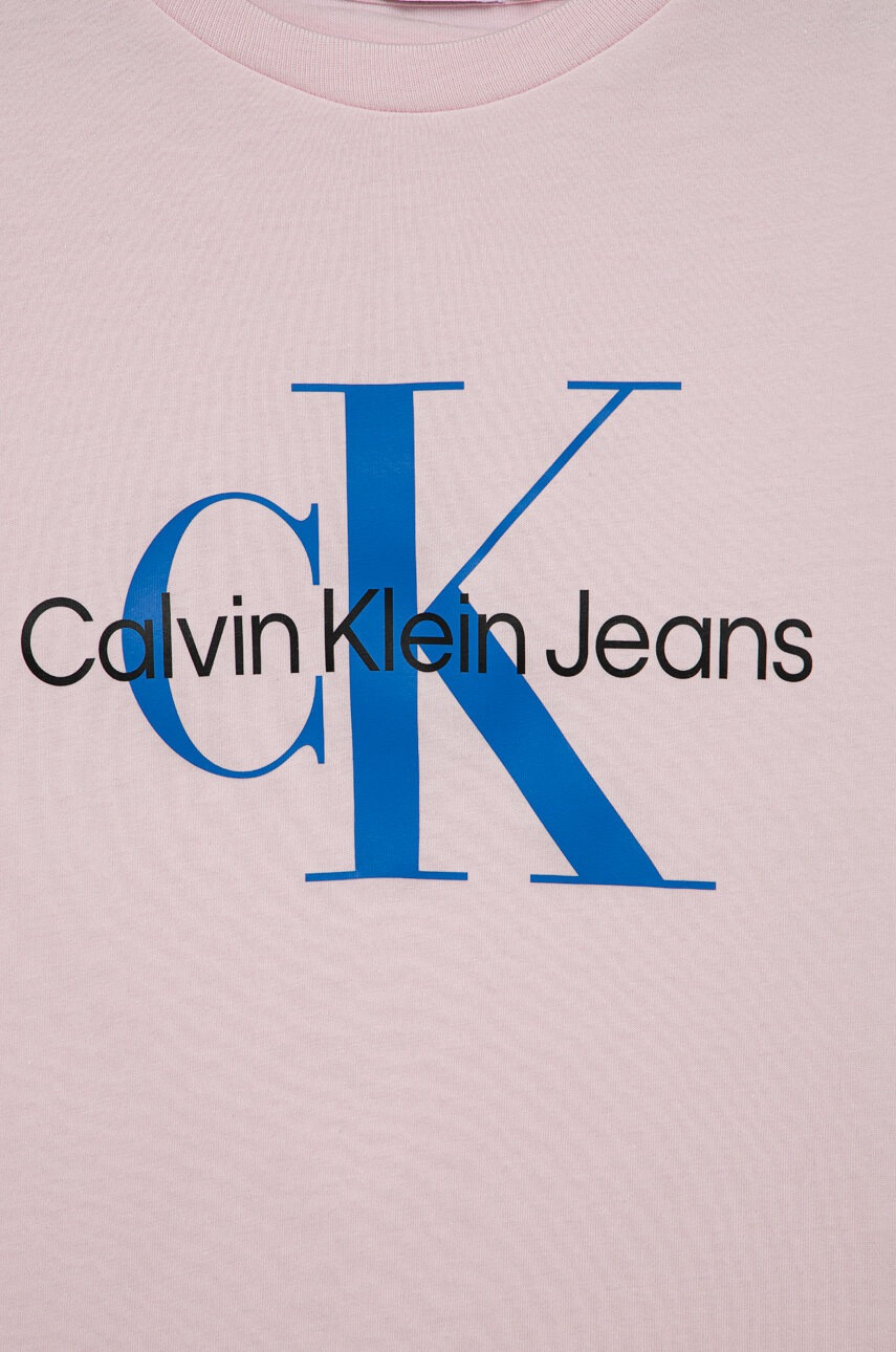 Calvin Klein Jeans Детска памучна тениска - Pepit.bg