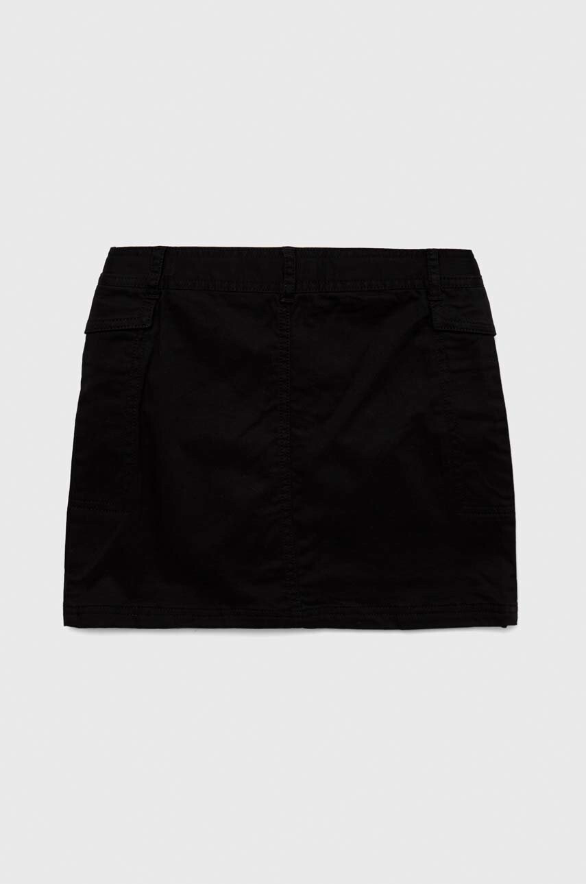 Calvin Klein Jeans Детска пола в черно къс модел със стандартна кройка - Pepit.bg