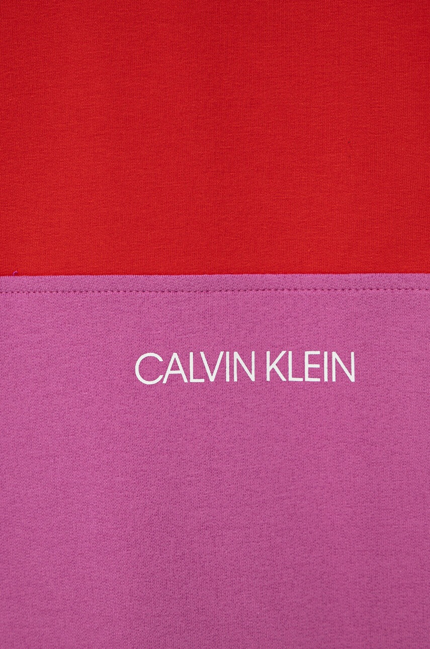 Calvin Klein Jeans Детска рокля в розово къс модел с уголемена кройка - Pepit.bg