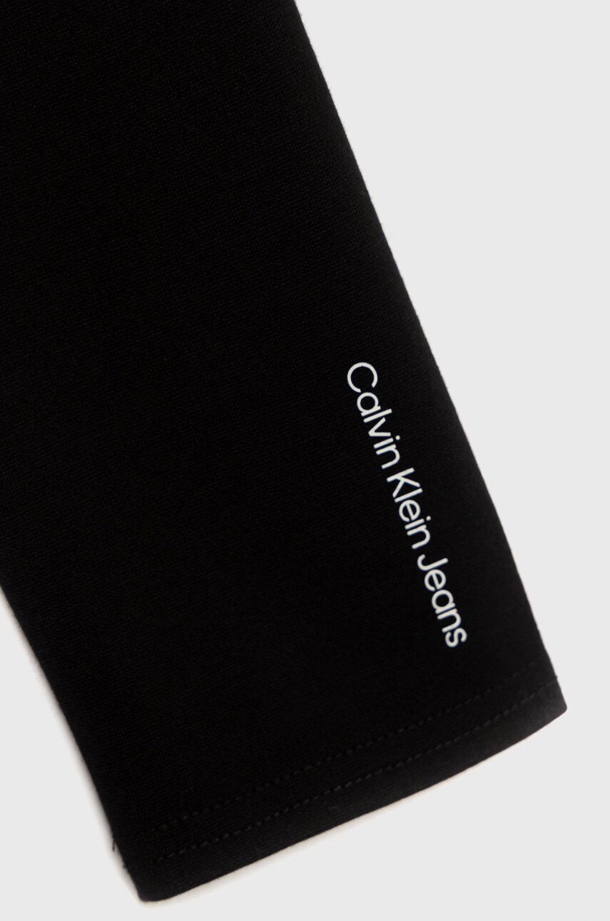 Calvin Klein Jeans Детска рокля в черно среднодълъг модел разкроен модел - Pepit.bg