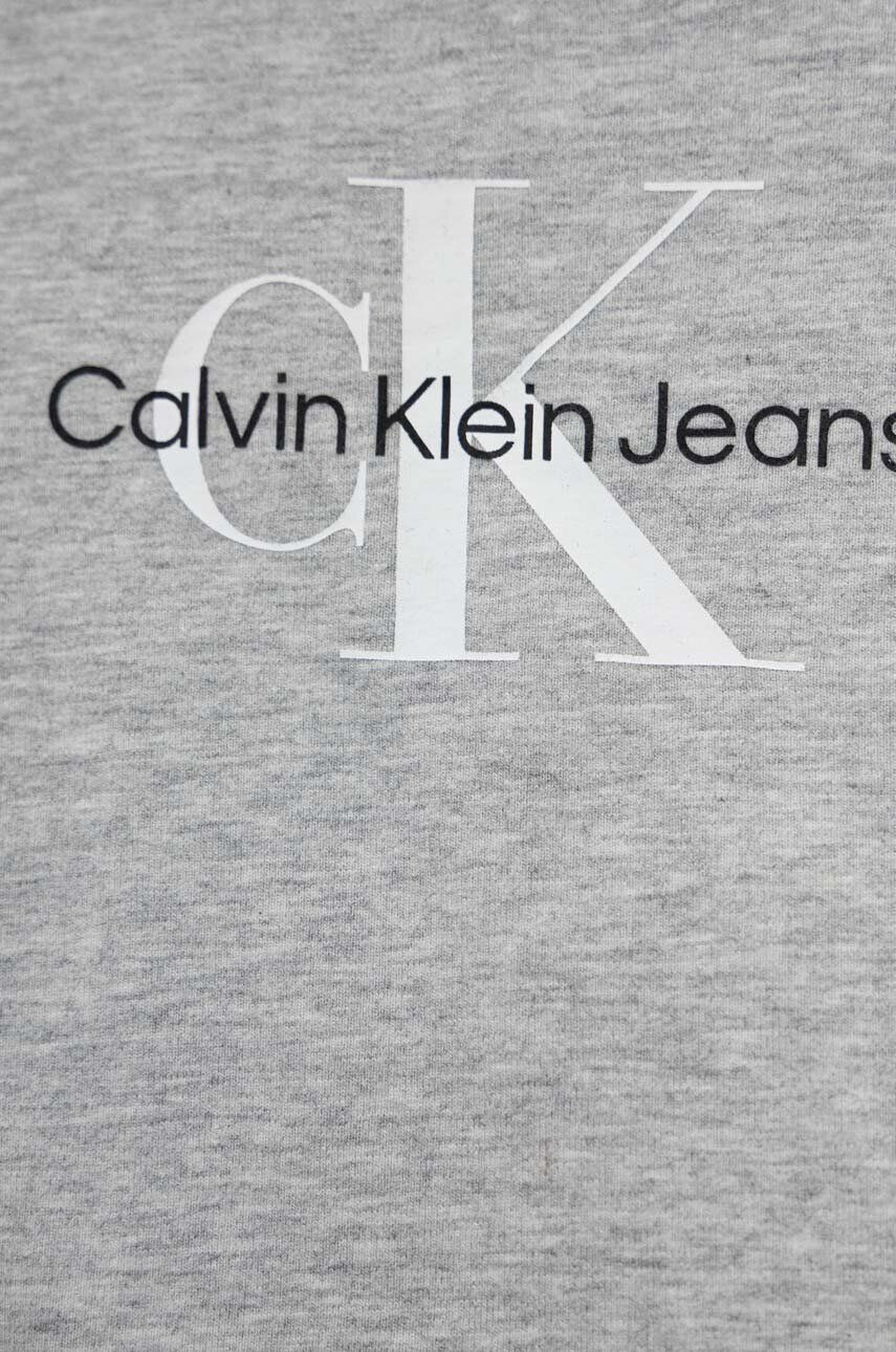 Calvin Klein Jeans Детска тениска в сиво с принт - Pepit.bg