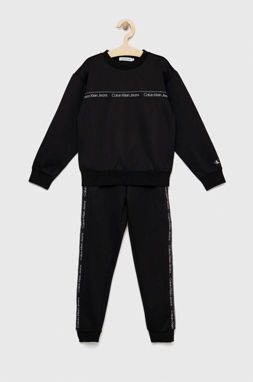 Calvin Klein Jeans Детски анцуг в черно - Pepit.bg