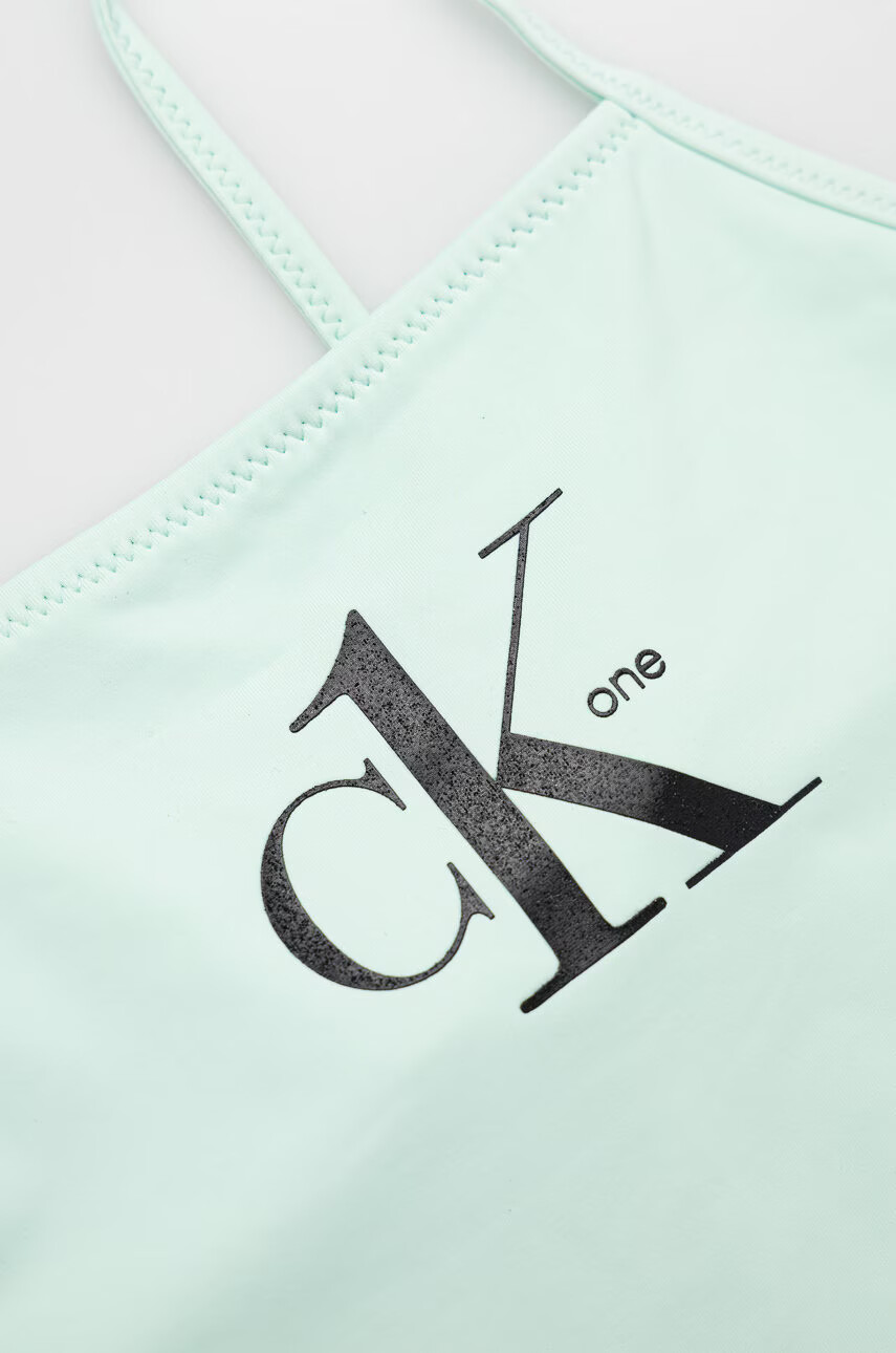 Calvin Klein Jeans Детски бански костюм в зелено - Pepit.bg